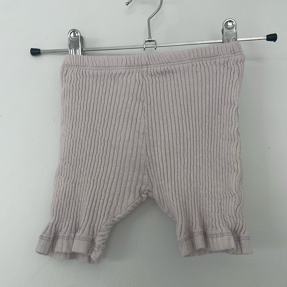 Little urban apparel bike shorts, lilac, size 2 to 3 years cotton linen blend - Picture 3 of 6